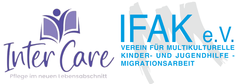 Logos von Inter Care und IFAK e.V. für soziale Unterstützung.